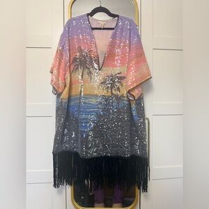 H&M Tropical Sequin Kaftan